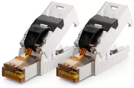 Deleycon 2x Rj45 Jungtis 10Gbit/s Be Įrankių Lsa Tinklo Kabeliams