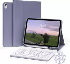 Klaviatūra Jksml klaviatūros dėklas Ipad 11" 2025 ir 10.9" 2022, 7 spalvų apšvietimas