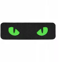 M-tac Pvc emblema su Velcro Cat Eyes lazerinis Cut Juodas