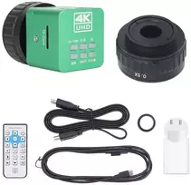 Hy-6210 elektroninis okuliaras, 0.5x adapterio lęšis, 4k įrašymas, 41mp vaizdas, pramoninis mikroskopas, kameros teleskopas, elektroninis okuliaras su nuotoliniu valdymu, numatytasis