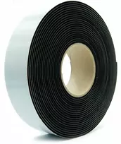 Lipni Epdm sandarinimo juosta, tanki, 3 mm storio, 80 mm x 5 m, juodos spalvos putos