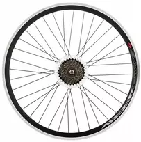 Dviratis Ratai 27,5 colių Galinis 6 pavarų Shimano Laisvoji pavara V-brake Juodas