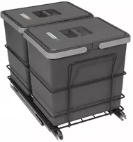 Šiukšlių rūšiavimo konteineris nuo 40 cm Silent close 2x15 30l
