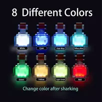Ovleng Mcraft 7 colių led stalinė lempa „potion“ – spalvingos, keičiamos šviesos, 8 spalvų, įkraunama usb c dovana, vaikams ir suaugusiems