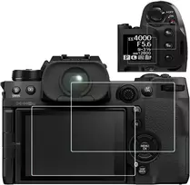 Objektyvas X-h2s 4 vnt. itin skaidri 9h kietumo grūdinto stiklo ekrano apsauga, skirta Fuji X-h2s x-h2s skaitmeniniam fotoaparatui