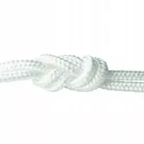 Dq-pp 4mm polipropileno virvė, 60m, balta, pintas, universali