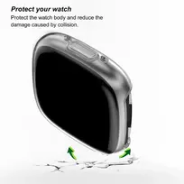 Rc-su 3 vnt. apsauginių Tpu dėklų nuo įbrėžimų ir ekrano apsaugų, skirtų fitbit sense 2/versa 4