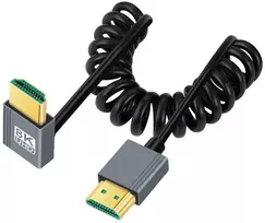 Chenyang Hdmi 2.1 Spiralinis Kabelis 1m, 90° Kampas, 8k 60hz, 4k 120hz