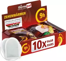 Toe Warmers - Originalūs: 10 porų šildymo pagalvėlių, šildančių 8 valandas, momentinio naudojimo pėdų šildytuvai, itin šilti pėdų šildytuvai, idealūs veiklai lauke ir slidinėjimo batams, pėdų šilumos pagalvėlė, balta