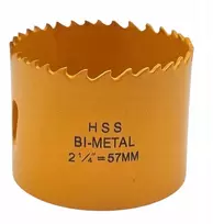Bimetalinė karūnėlė freza 57mm metalui, medžiui, bi-metal Nomi