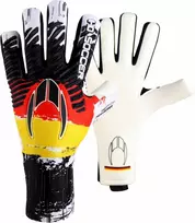 Ho Soccer Pro Evolution Squadra Negative Germany Unisex Adult vartininko pirštinės, raudona/geltona/juoda, dydis 7.5