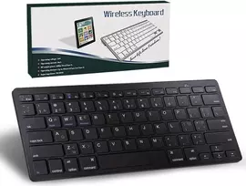 Srayg belaidė bluetooth mini klaviatūra Azerty prancūzų kalba, lengva, tyli, kompaktiška, itin plona, nešiojama, skirta Mac, Ipad, planšetiniam kompiuteriui, telefonui, Ios, Android, Chrome, Windows, juoda