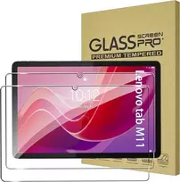Fdhyfgdy Lenovo Tab M11 grūdinto stiklo ekrano apsauga, atspari įbrėžimams, be burbuliukų, 9h kietumas, ekrano apsauga, skirta Lenovo Tab M11 (11 colių) (2 vnt.)
