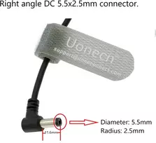 Uonecn Usb-c į 2.5 Dc 12v Kampinis Maitinimo Laidas 1.8m