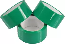 Triplast 48 mm x 66 m mažo triukšmo pakavimo lipni juosta siuntiniams - žalia (12 vnt.)