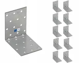 Kmp8 Montavimo kampas su įspaudu jungtis 80x80x60x1,5 Domax 10vnt