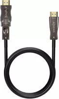 Aisens - A153-0647 - hdmi kabelis v2.1 aoc ultra high speed 8k@60hz 4k@120hz 4:4:4 48gbps, a/m-d/a/m, juodas, 40 m
