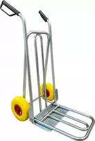 Metaldrew Transportinis sandėliavimo vežimėlis su pilnais Pu ratais, tvirtas, pagamintas Lenkijoje