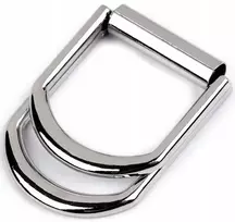 Diržo sagtis 20 mm, dekoratyvinė metalinė nikeliuota sulankstoma
