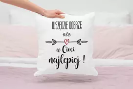 Pagalvėlė + puodelio rinkinys geriausiai tinka tetai pas tetą