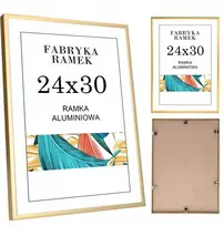 Rėmelis 24x30 nuotraukų rėmeliai aliuminio aukso spalvos