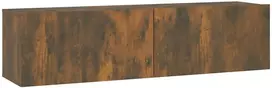 TV staliukas Sieninė televizoriaus spintelė, ąžuolo, 120x30x30 cm, mediena