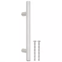 Spintelės rankenėlės, 10vnt., sidabrinės, atstumas tarp skylių 96 mm bendras ilgis 150 mm, nerūdijantis plienas