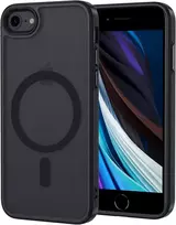 Xtcase dėklas, skirtas iphone 8 / iphone se 2020/2022, suderinamas su magsafe, matinis permatomas telefono dėklas, atsparus įbrėžimams pc + tpu buferis - juodas
