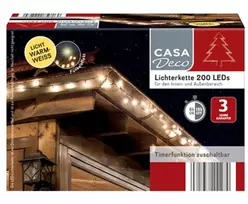 Kalėdinės lemputės 200 led lempučių lauko ir vidaus taimeris ip44