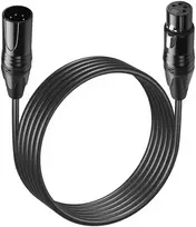Gintooyun Dmx kabelis 4 kontaktų signalo Xlr tėtis į moterį Dmx512 Xlr tėtis į moterį scenos šviesos signalo kabelis su metalinėmis jungtimis, jungtis scenos zonos Dj apšvietimo įrangai (1,8 m) (1,8 m, 4 kontaktų)