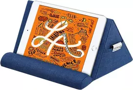 Moko tabletės pagalvėlės stovas, velvetinis laikiklis iki 11 colių planšetėms, laikiklis el. skaityklėms, suderinamas su Ipad Air 5 10.9/air3, Ipad 10.2 2022, Ipad Pro 11/10.5/9.7, Mini 5, Galaxy Tab S9/s9+/s6/s7, navy