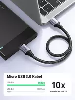 Ugreen Usb 3.0 Micro B laidas išoriniams diskams, telefonams