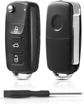 2 automobilių raktų korpusų rinkinys, suderinamas su volkswagen vw up golf mk6 polo tiguan touareg passat seat skoda automobilių raktu 3 mygtukų ašmenų tipo nuotolinio rakto korpuso pakaitinis raktas