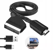 Kabelis adapteris konverteris iš hdmi į euro/scart 1080p perėjimas į tv 1 metras