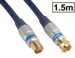 Rf Tv antenos Kabelis/f Kištukas/vitalco Hq kištukas 1.5m