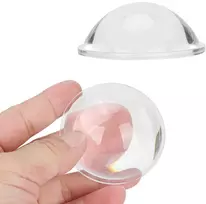 60 mm skersmens išgaubtas stiklo lęšis saulėlydžio lempai, didinamieji stiklai, optikos išgaubtas lęšis led optikos lęšis, sferinis, optiškai apdirbtas stiklo lęšis fizikos pamokoms