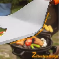 Rzspher 7-in-1 grilio mentelė, grilio įrankiai su medine rankena, 41,5 cm nerūdijančio plieno grilio mentelė, grilio priedai, daugiafunkciniai grilio įrankiai, grilio dovanos vyrams, peilis šakutė