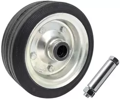 Metalinė-guminė ratlankio ratas 160x44mm su guoliu Zabi