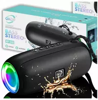 Kompiuterio kolonėlės Okop Bluetooth Tuba Led nešiojama belaidė kolonėlė su stipriais žemaisiais dažniais Rgb