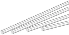 Sourcing map 12 vienetų aliuminio apvalus strypas 3mm skersmens 100mm ilgio, skirtas "pasidaryk pats"