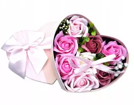 Flower box muilinės rožės gėlės dovana mamai moteriai gimtadienio proga