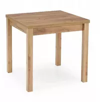 Kvadratinis išskleidžiamas stalas Gracjan, ąžuolo craft spalvos, 80 cm, Halmar
