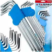 Tagred Torx security hex raktų rinkinys T15-t55 9 vnt.