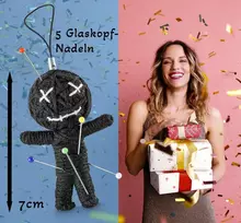Tiinabutiik Voodoo lėlė voodoo lėlės dovana kolegai juokinga dovana pokšto dovana viršininkui viršininko vadovui kolegai darbuotojui mėgstamam žmogui juodas humoras vakarėlio dovana