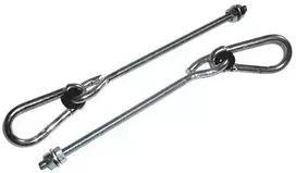 Sūpynių kabliukas su karabinu 2 vnt. 10 mm 270 mm
