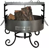 Lauko židinys xl grill kaltos kojos + grotelės s18