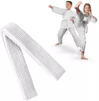 Kovos menų diržas 180cm - Karate, Judo, Aikido vaikams