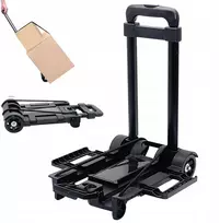 Bedee transportavimo vežimėlis kurjeriui, sandėliui, prekėms, keliamoji galia 25 kg, praktiškas