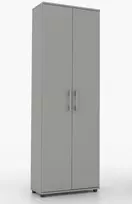 Biuro archyvinė spinta dokumentams G 60 x 182 x 32 cm pilka