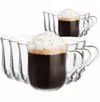 Altom Design Dublin elegantiškų stiklinių rinkinys kavai ir arbatai, 330 ml, 12 vnt.